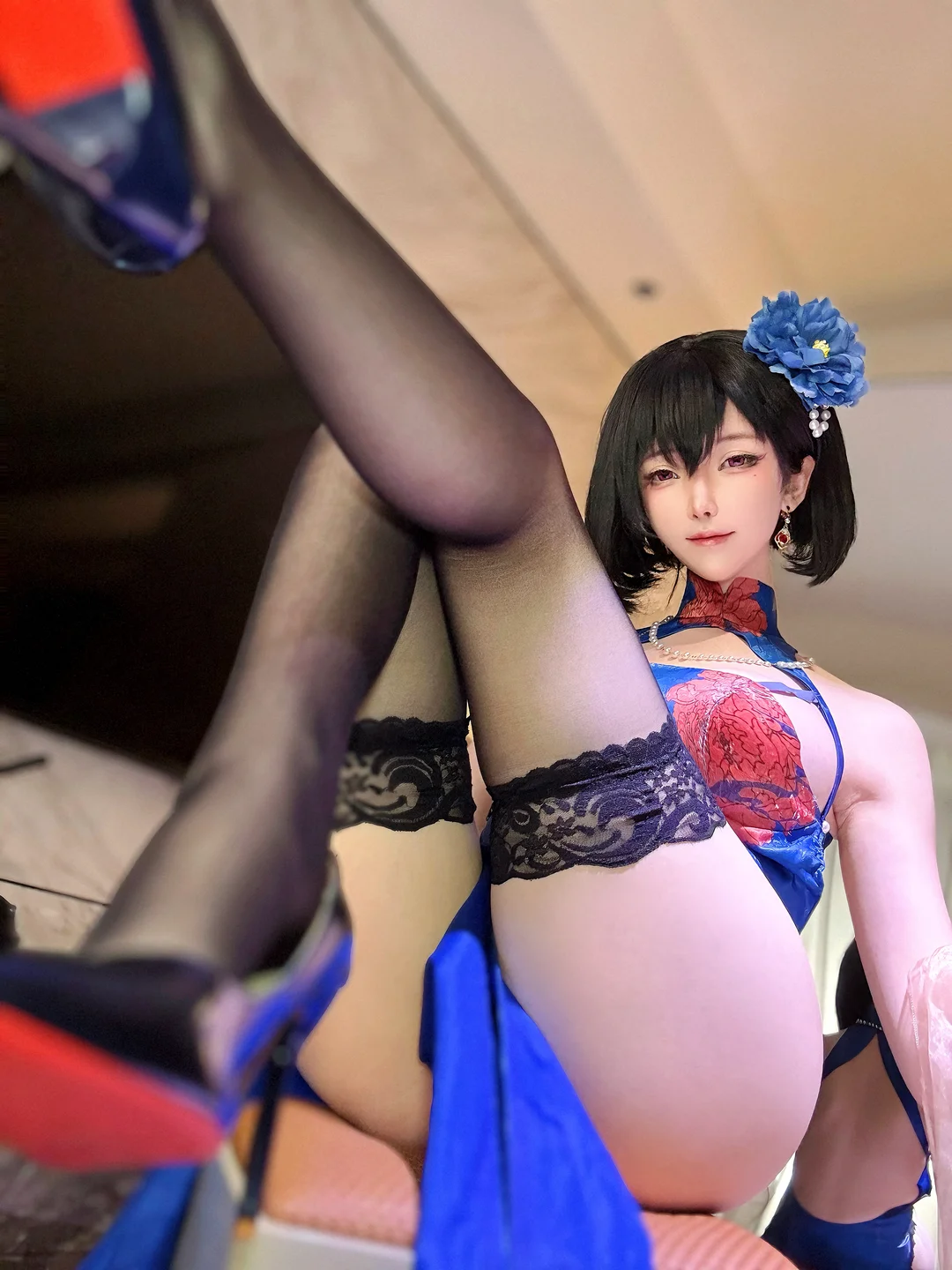 一小央泽 - 碧蓝航线 建武 旗袍 [87P,7V-1.85GB] tg@simisebaisi 【丝足阁】009.webp